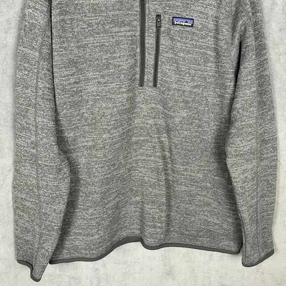 Patagonia Better Sweater Mens Large Gray 1/4 Zip Fleece Outdoor Nature Hiking - Picture 3 of 14